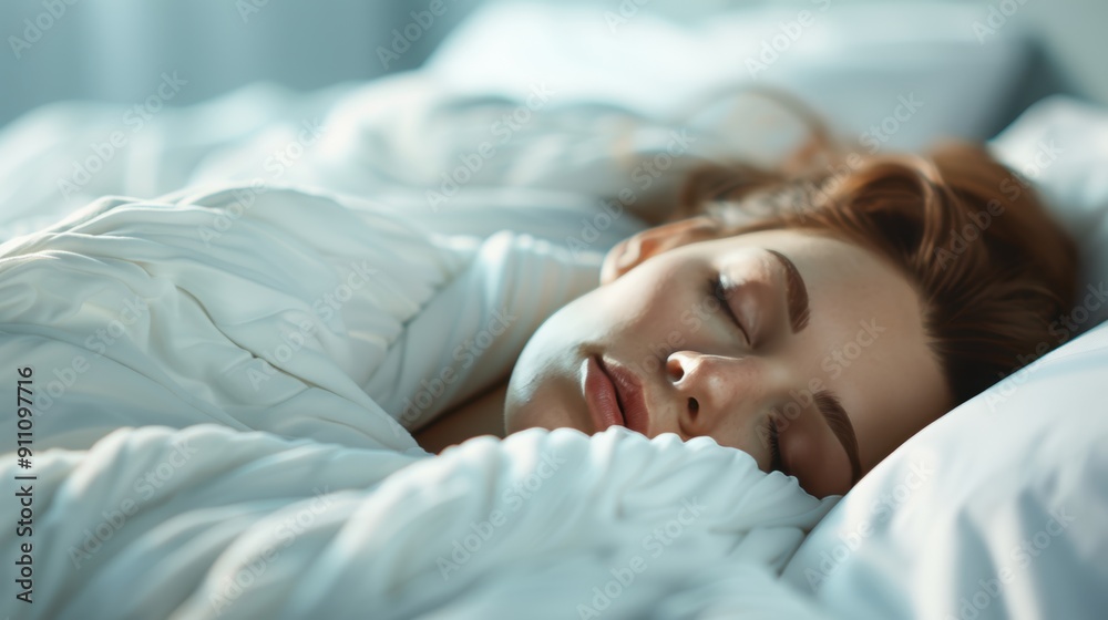 A person sleeping peacefully in bed, symbolizing rest, relaxation, and bedtime routines essential for quality sleep and physical recovery. A person sleeping peacefully in bed, symbolizing rest, relaxation, and bedtime routines essential for quality sleep and physical recovery.