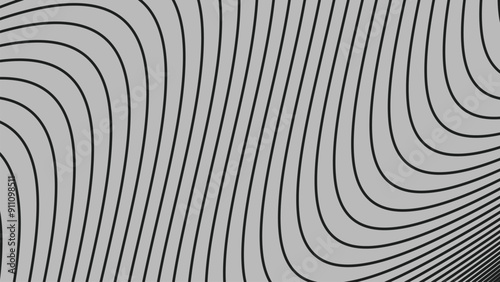 Black curve stripes lines abstract background for backdrop or presentation
