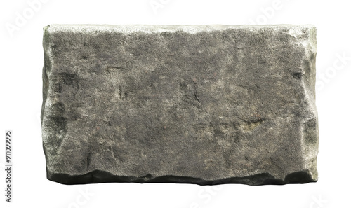 old granite stone sign board plate weathered ancient blank stone brick cut out