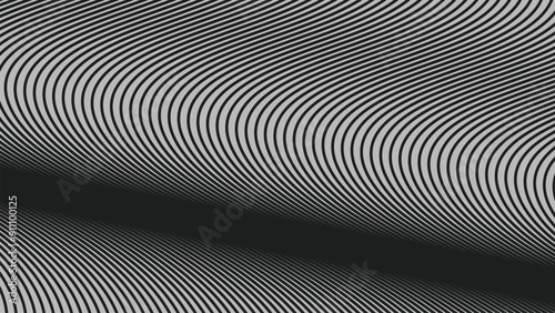 Black curve stripes lines abstract background for backdrop or presentation