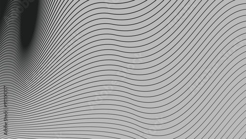 Black curve stripes lines abstract background for backdrop or presentation