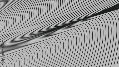 Black curve stripes lines abstract background for backdrop or presentation