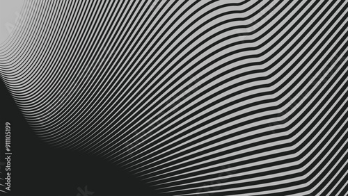 Black curve stripes lines abstract background for backdrop or presentation