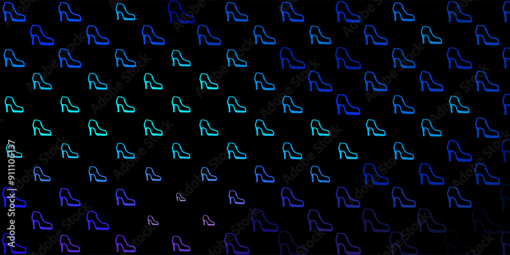 Dark pink, blue vector pattern with feminism elements. Dark pink, blue vector pattern with feminism elements.