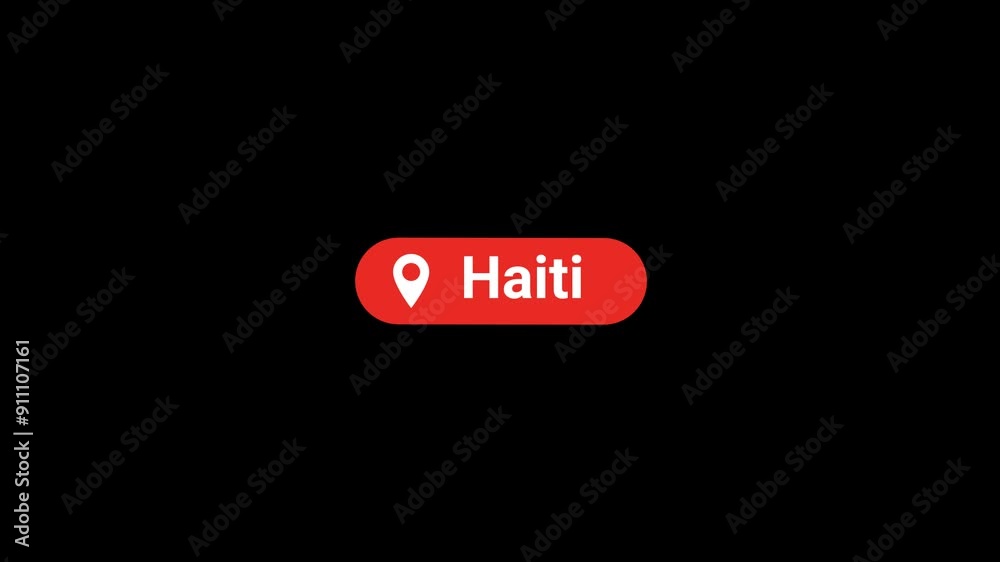 Haiti Location Title Animation Haiti Location Title Animation