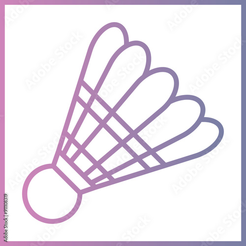 Badminton Racket Icon Design