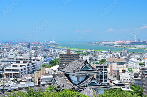 Tableau sur toile 和歌山城天守閣からの眺め　和歌山県和歌山市