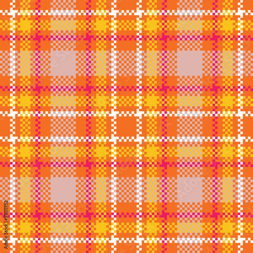 Scottish Tartan Pattern. Checker Pattern Template for Design Ornament. Seamless Fabric Texture.