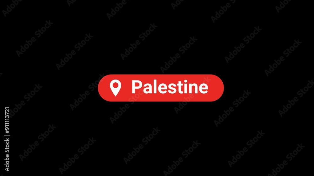 Palestine Location Title Animation Palestine Location Title Animation