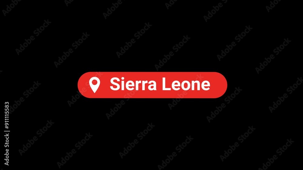 Sierra leone Location Title Animation Sierra leone Location Title Animation