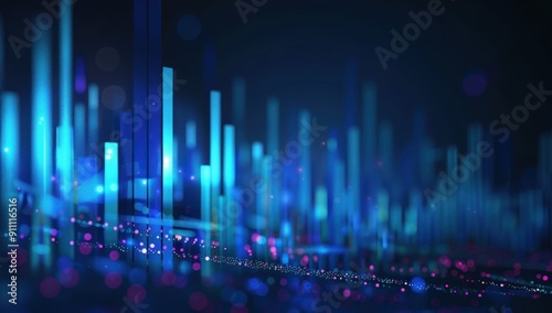 Abstract Digital Cityscape