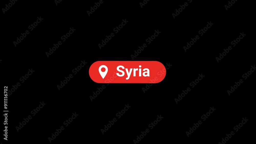 Syria Location Title Animation Syria Location Title Animation