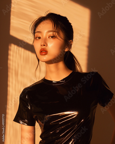 Portrait of an asian gothic girl