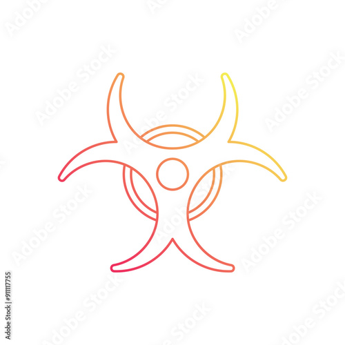 Biohazard  vector icon