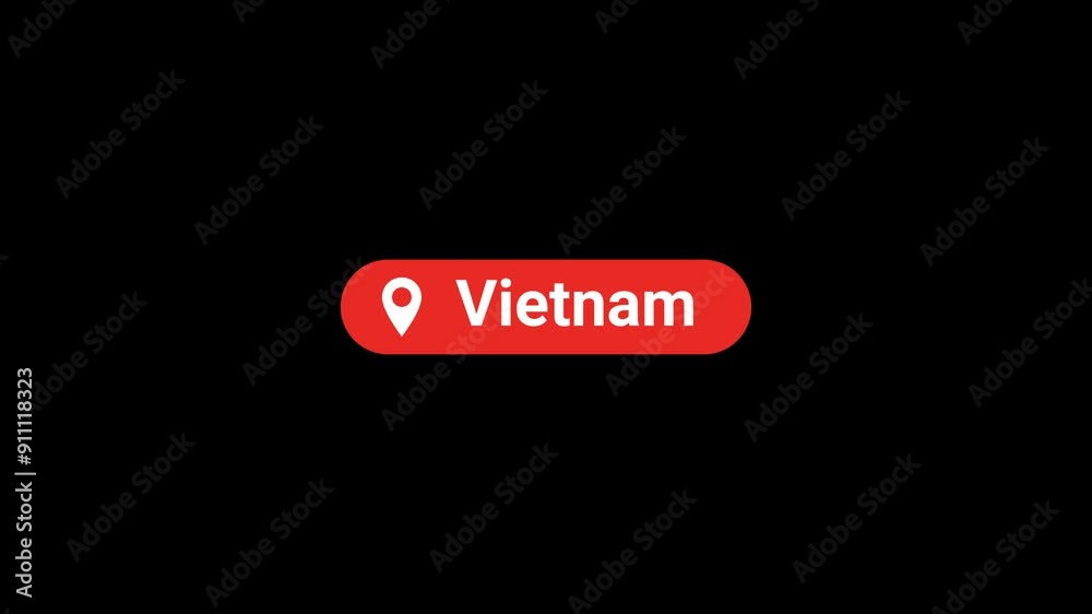 Vietnam Location Title Animation Vietnam Location Title Animation