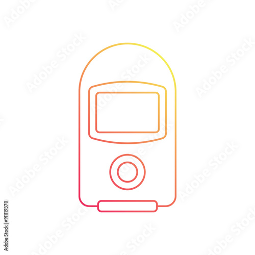 Dosimeter vector icon