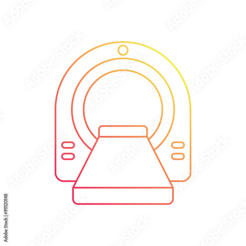 ST scan vector icon
