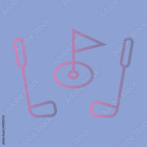 Golf Club Icon Design