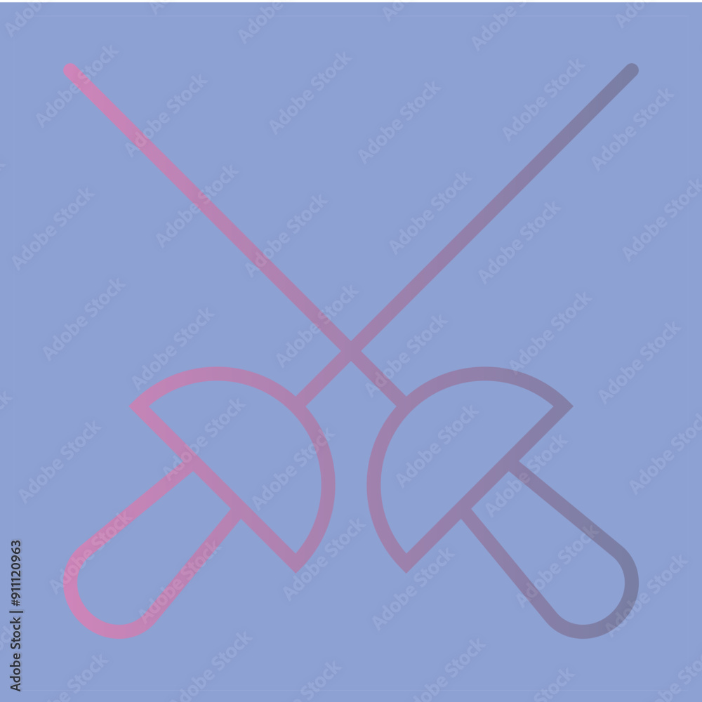 Fencing Sword Icon Design Fencing Sword Icon Design