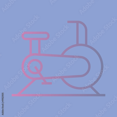 Exercise Bike Icon Design