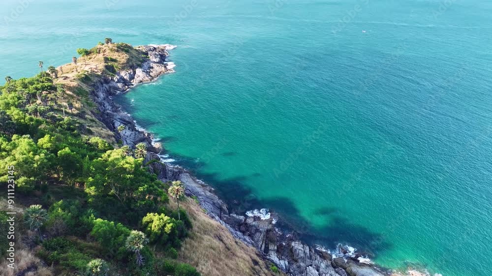 Aerial view beautiful seashore in Phuket island Thailand Aerial view beautiful seashore in Phuket island Thailand