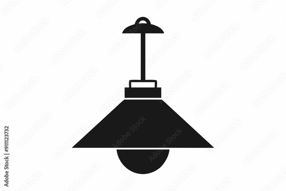 silhouette of floor lamp vector illustration silhouette of floor lamp vector illustration