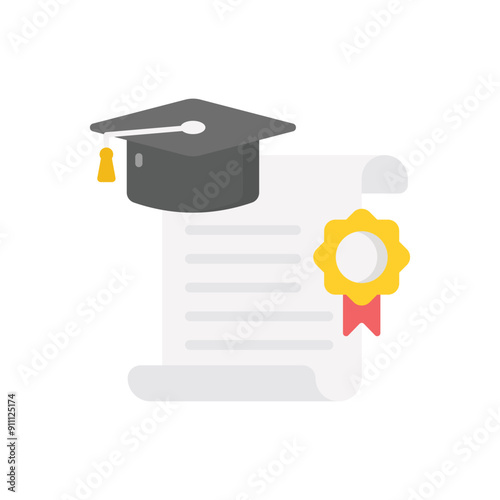 Master Degree vector icon