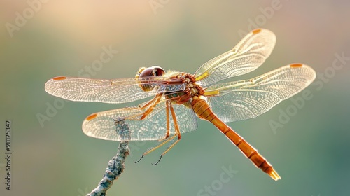 Dragonfly Resting on a Branch