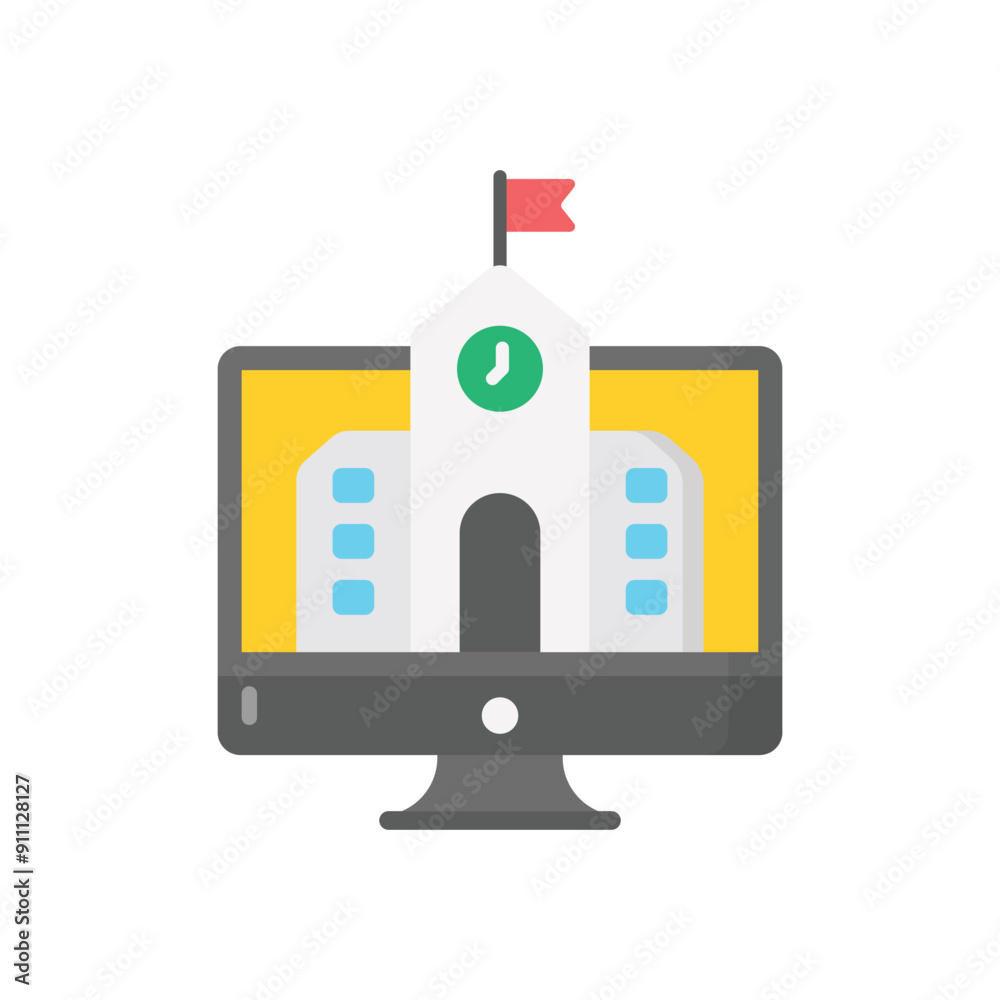 Online School vector icon