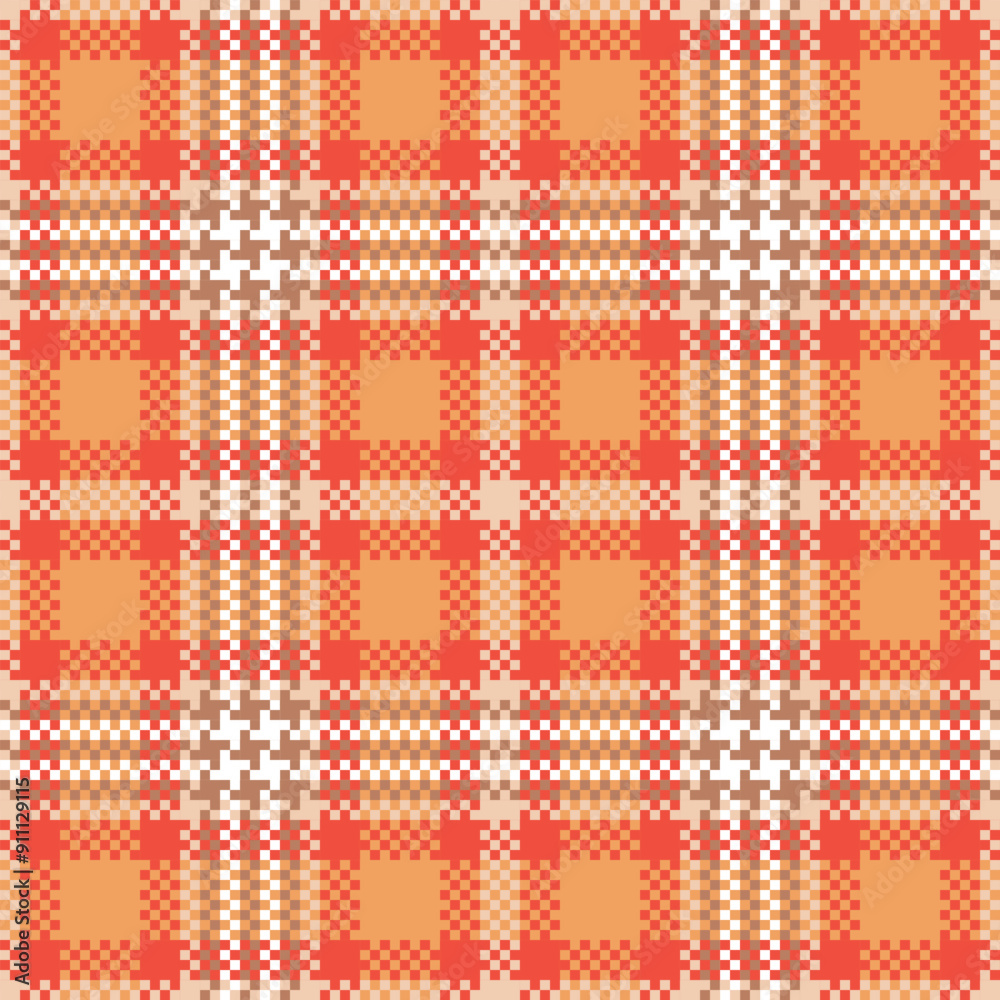 Scottish Tartan Seamless Pattern. Scottish Plaid, Traditional Scottish Woven Fabric. Lumberjack Shirt Flannel Textile. Pattern Tile Swatch Included.