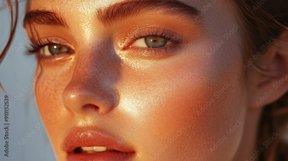 Close-up of the model, emphasizing the sparkling effect and beauty. Close-up of the model, emphasizing the sparkling effect and beauty.