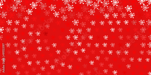 Light Red, Yellow vector backdrop with virus symbols.
