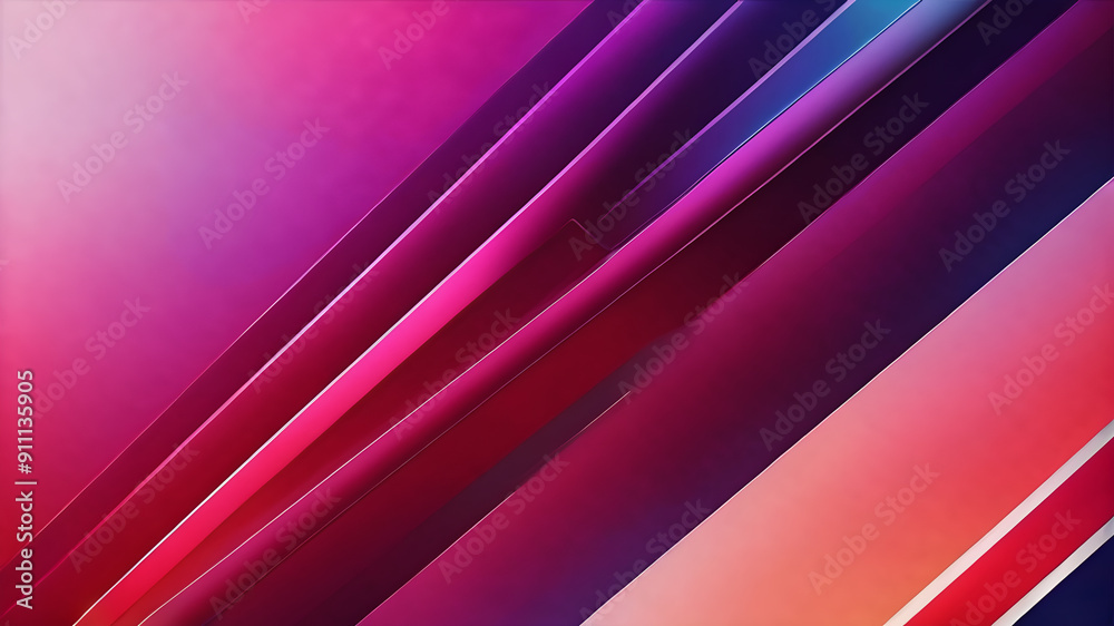 This is a vibrant abstract background featuring diagonal stripes with a gradient transition from blue to red tones. Generative AI This is a vibrant abstract background featuring diagonal stripes with a gradient transition from blue to red tones. Generative AI