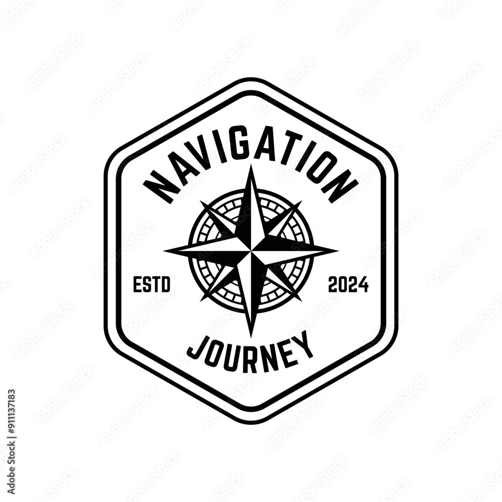 Obraz premium compass logo, icon, symbol design template