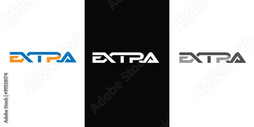 LETTERING TYPOGRAPHY BRAND LOGO FOR BRANDING EXTRA WITH SPECIAL CHARECTER