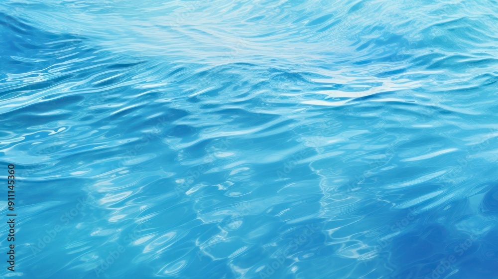 Blue water surface with ripples Blue water surface with ripples