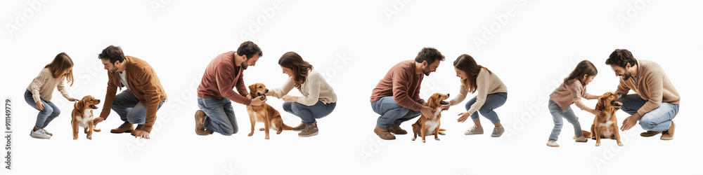 set of A family playing with their dog, their beloved dog, happy moment playing with dog, their pet dog, family and dog, their playful dog, enjoying playing with their dog on a transparent backgrounds set of A family playing with their dog, their beloved dog, happy moment playing with dog, their pet dog, family and dog, their playful dog, enjoying playing with their dog on a transparent backgrounds