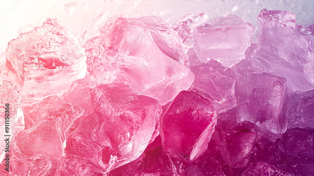 frozen ice with a pink gradient, summer feeling frozen ice with a pink gradient, summer feeling