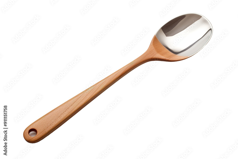 Whispering Secrets of the Forest: A Spoon With a Wooden Handle on White or PNG Transparent Background. Whispering Secrets of the Forest: A Spoon With a Wooden Handle on White or PNG Transparent Background.