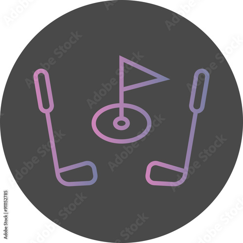 Golf Club Icon Design