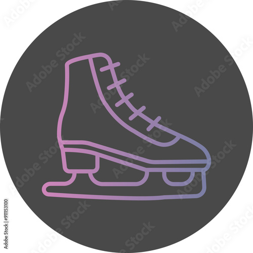 Ice Skates Icon Design