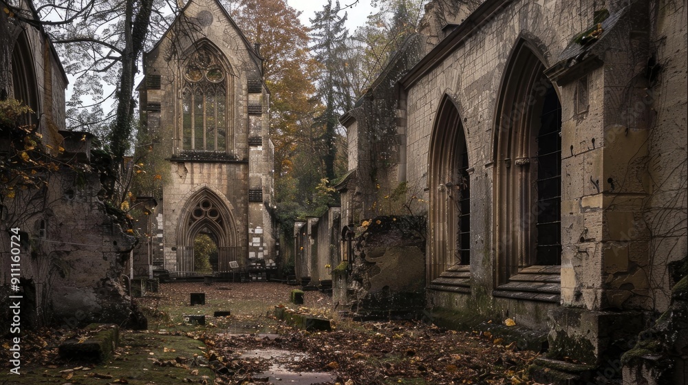 Medieval cathedral and remains