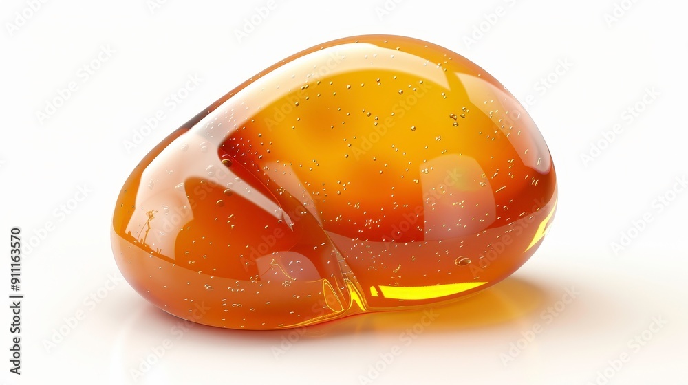 Pectin, 3D, illustration, realistic, isolated, white, background Pectin, 3D, illustration, realistic, isolated, white, background