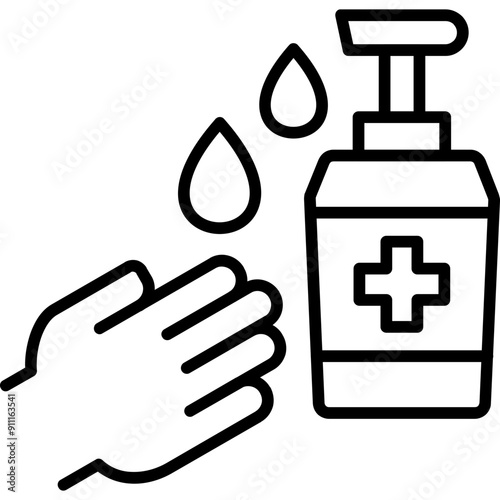 Alcohol-Based Hand Rub Icon