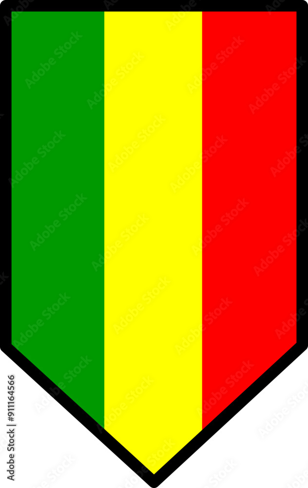 Fototapeta premium Mali Flag Icon
