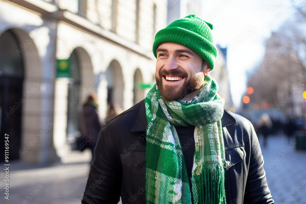 Irish people celebrating national holiday Saint Patrick Day, Generative AI conceptual illustration photo Irish people celebrating national holiday Saint Patrick Day, Generative AI conceptual illustration photo