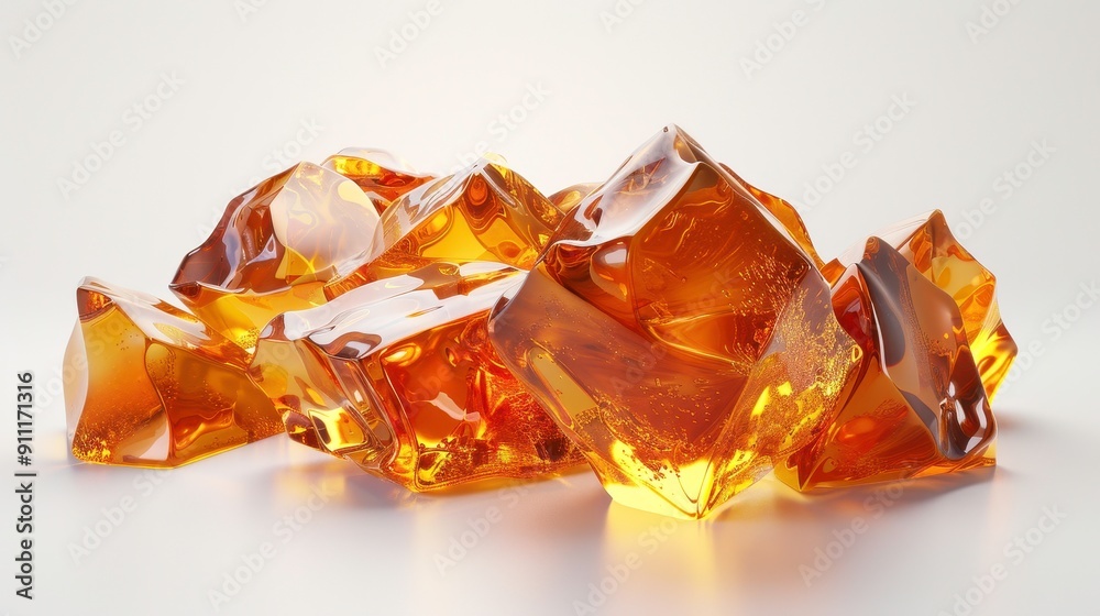 Unsaturated polyester resin, 3D illustration, realistic, isolated on white background Unsaturated polyester resin, 3D illustration, realistic, isolated on white background