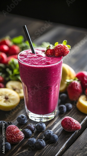 smoothie in a glass 