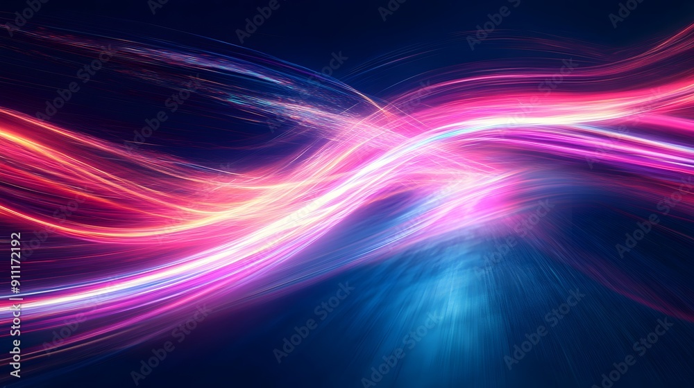 49. **Glowing, abstract light trails in bright neon colors on a dark, textured background 49. **Glowing, abstract light trails in bright neon colors on a dark, textured background