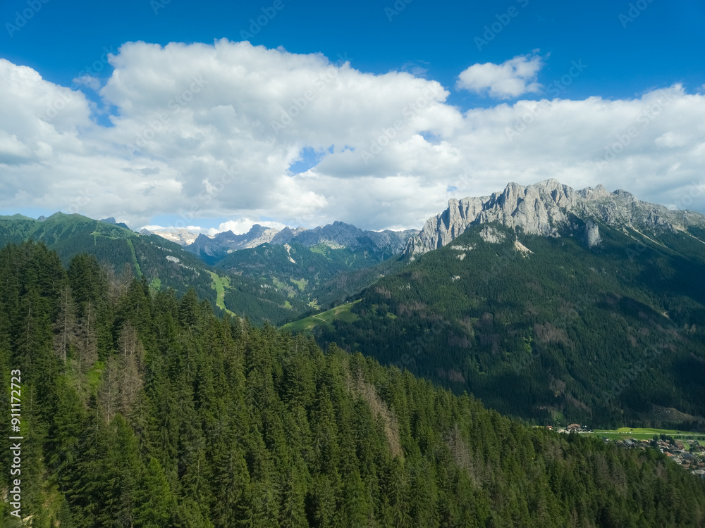 Fototapeta premium Hiking in Val di Fassa - Dolomites - Italy